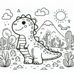 Jurassic World Colouring Page