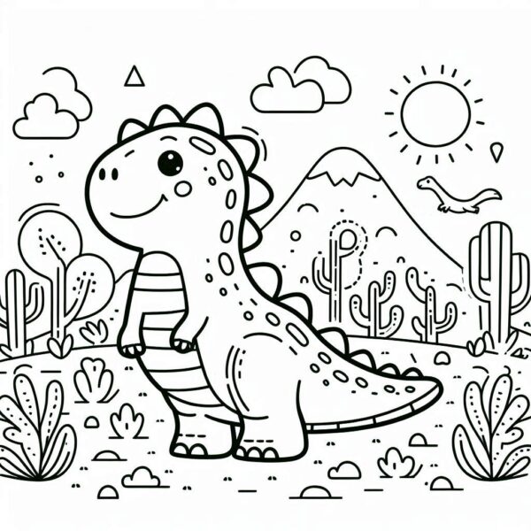 Jurassic World Colouring Page