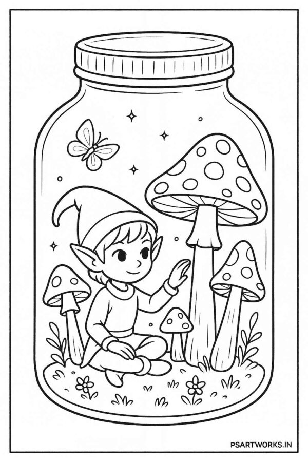 Life In A Jar Coloring page