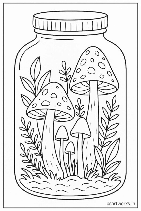 Life in a Jar kids Coloring Pages