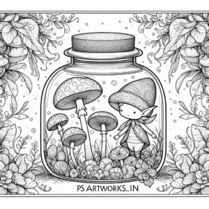 Life in a Jar kids Coloring Pages