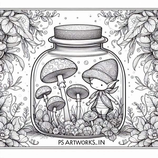 Life in a Jar kids Coloring Pages