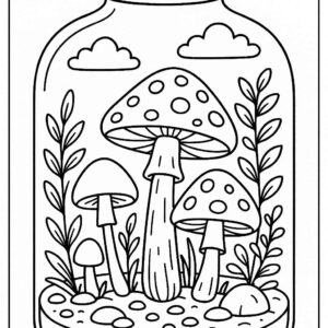 Life in a Jar kids Coloring Pages