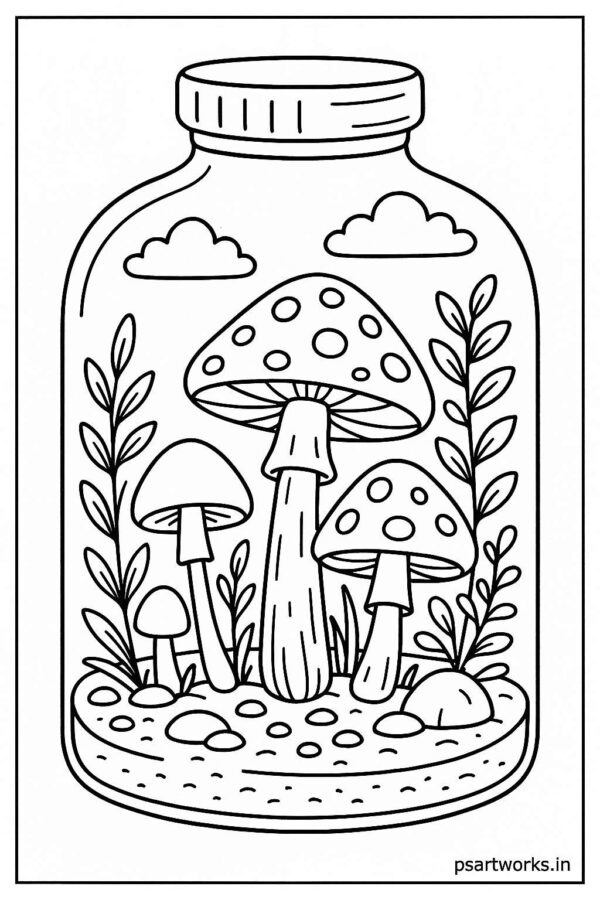Life in a Jar kids Coloring Pages