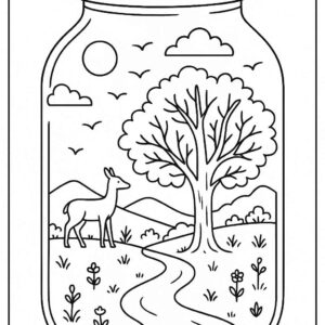 Life in a Jar kids Coloring Pages