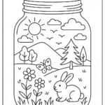 Life in a Jar kids Coloring Pages