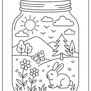 Life in a Jar kids Coloring Pages