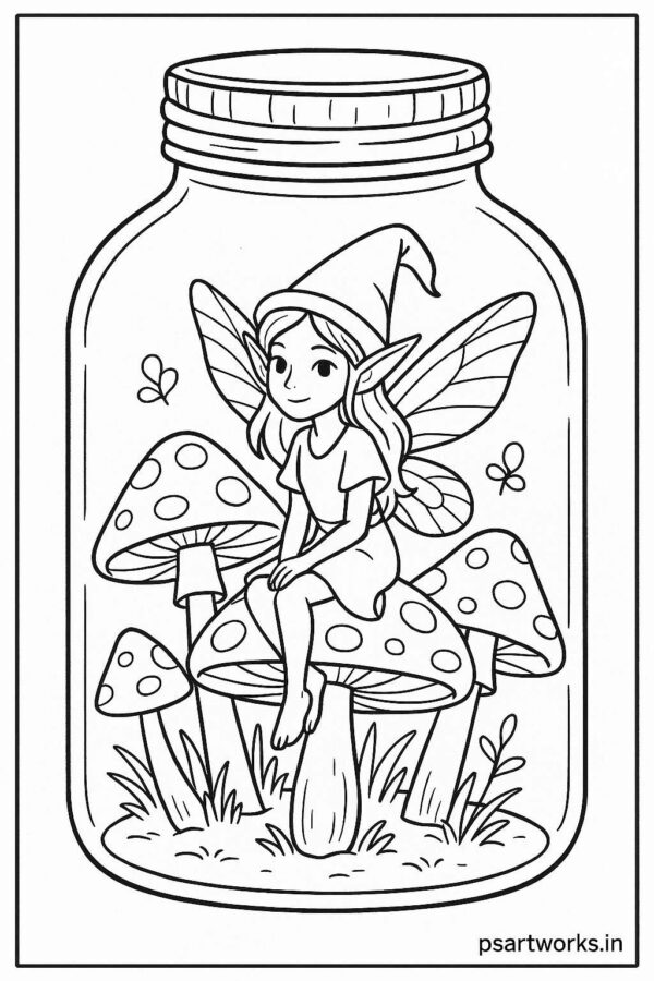 Life in a Jar kids Coloring Pages