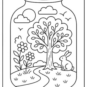 Life in a Jar kids Coloring Pages