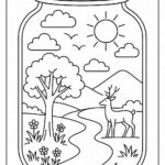 Life in a Jar kids Coloring Pages