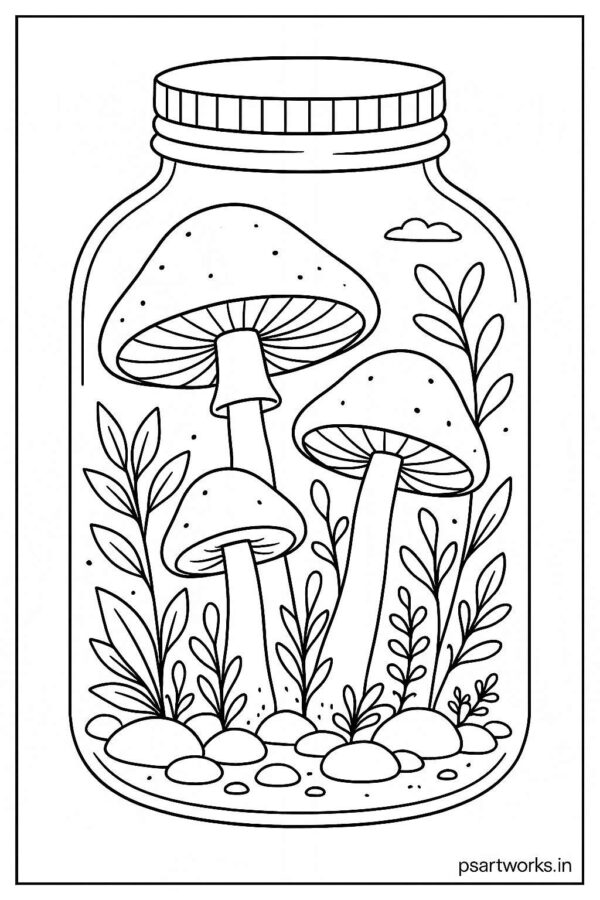 Life in a Jar kids Coloring Pages