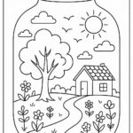 Life in a Jar kids Coloring Pages