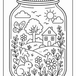 Life in a Jar kids Coloring Pages