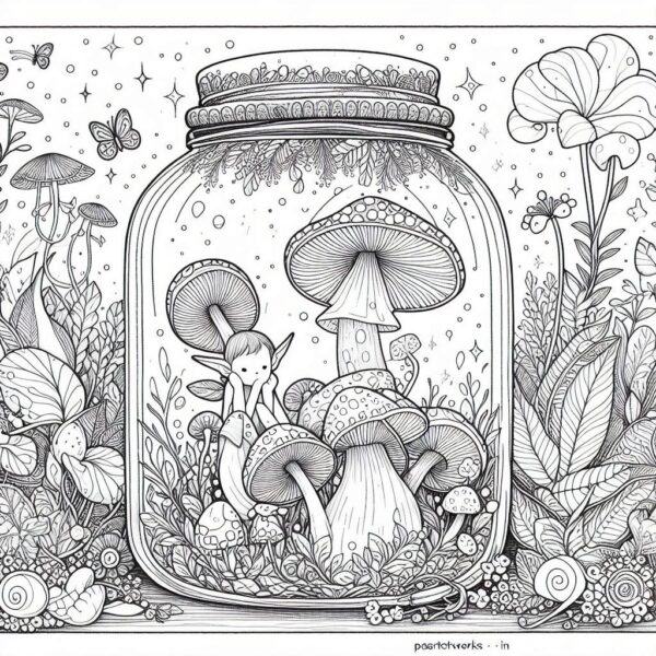 Life in a Jar kids Coloring Pages