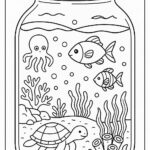 Life in a Jar kids Coloring Pages