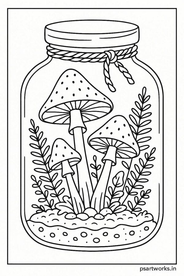 Life in a Jar kids Coloring Pages