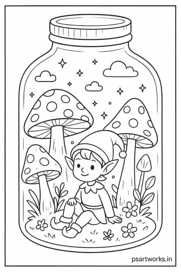 Life in a Jar kids Coloring Pages