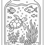 Life in a Jar kids Coloring Pages