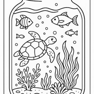 Life in a Jar kids Coloring Pages