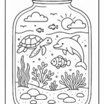 Life in a Jar kids Coloring Pages