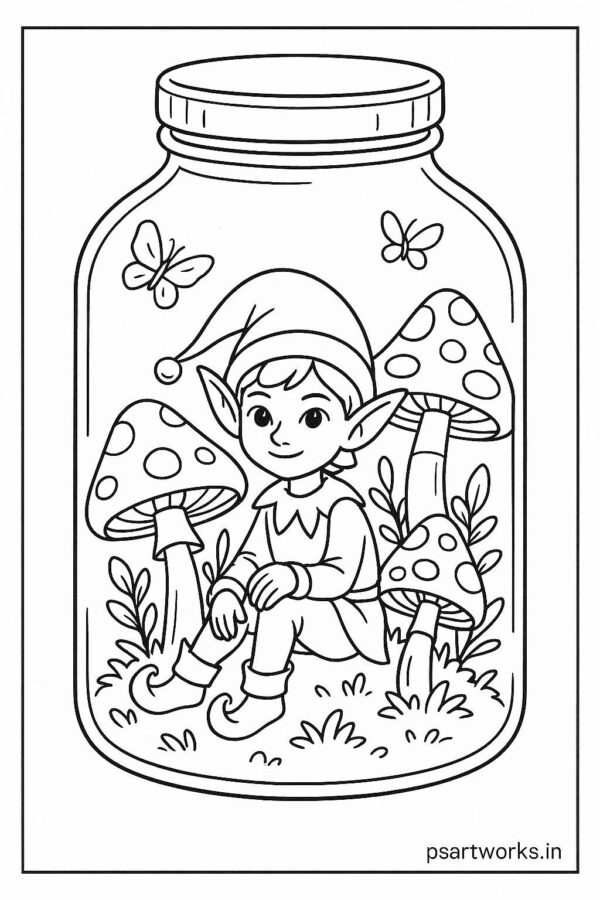 Life in a Jar kids Coloring Pages