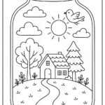 Life in a Jar kids Coloring Pages