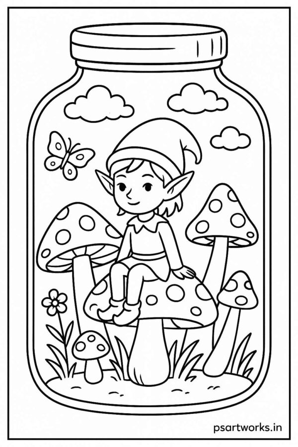 Life in a Jar kids Coloring Pages