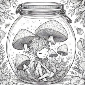 Life in a Jar kids Coloring Pages