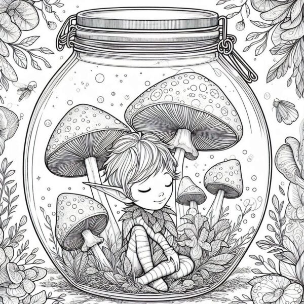 Life in a Jar kids Coloring Pages