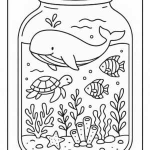 Life in a Jar kids Coloring Pages