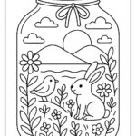 Life in a Jar kids Coloring Pages