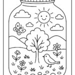 Life in a Jar kids Coloring Pages