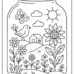 Life in a Jar kids Coloring Pages