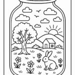 Life in a Jar kids Coloring Pages