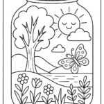 Life in a Jar kids Coloring Pages