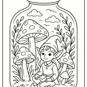 Life in a Jar kids Coloring Pages