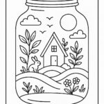 Life in a Jar kids Coloring Pages