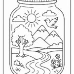 Life in a Jar kids Coloring Pages