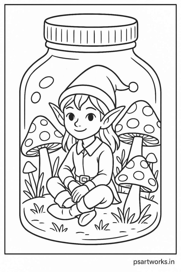 Life in a Jar kids Coloring Pages