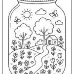 Life in a Jar kids Coloring Pages