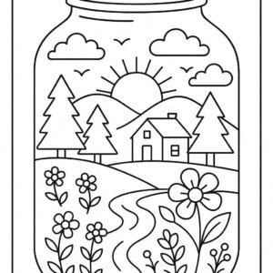 Life in a Jar kids Coloring Pages