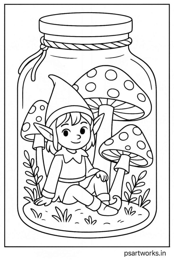 Life in a Jar kids Coloring Pages