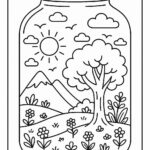 Life in a Jar kids Coloring Pages