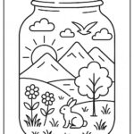 Life in a Jar kids Coloring Pages