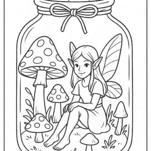 Life in a Jar kids Coloring Pages