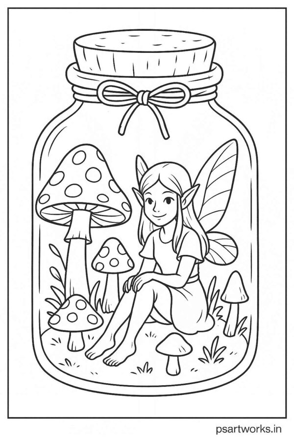 Life in a Jar kids Coloring Pages