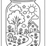 Life in a Jar kids Coloring Pages