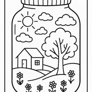 Life in a Jar kids Coloring Pages