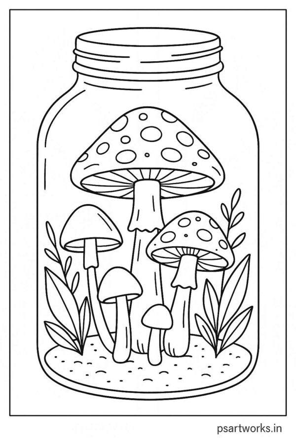Life in a Jar kids Coloring Pages
