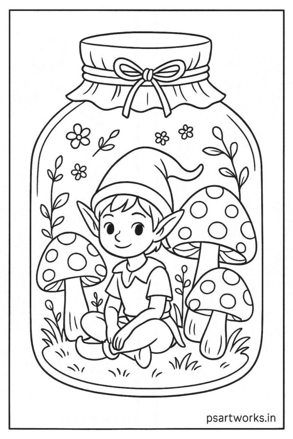 Life in a Jar kids Coloring Pages
